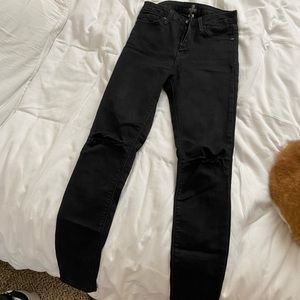 JustBlack black ripped skinny jeans